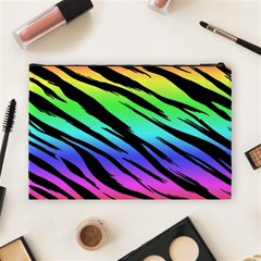 Rainbow Tiger Cosmetic Bag (Large) from ArtsNow.com Back