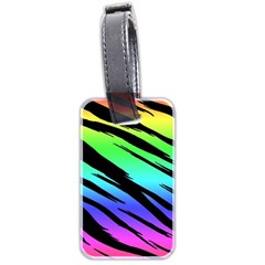 Rainbow Tiger Luggage Tag (two sides) from ArtsNow.com Back