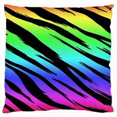 Rainbow Tiger Large Cushion Case (Two Sides) from ArtsNow.com Back
