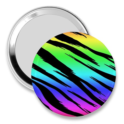 Rainbow Tiger 3  Handbag Mirror from ArtsNow.com Front