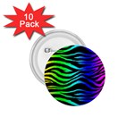 Rainbow Zebra 1.75  Button (10 pack) 