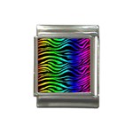 Rainbow Zebra Italian Charm (13mm)