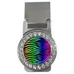 Rainbow Zebra Money Clip (CZ)