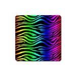 Rainbow Zebra Magnet (Square)