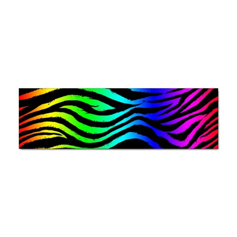 Rainbow Zebra Sticker Bumper (10 pack) from ArtsNow.com Front