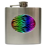 Rainbow Zebra Hip Flask (6 oz)