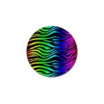 Rainbow Zebra Golf Ball Marker