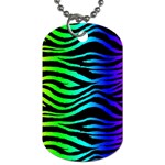 Rainbow Zebra Dog Tag (Two Sides)