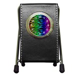 Rainbow Zebra Pen Holder Desk Clock