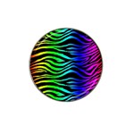Rainbow Zebra Hat Clip Ball Marker (4 pack)