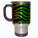 Rainbow Zebra Travel Mug (Silver Gray)