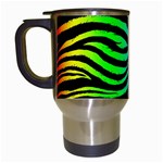 Rainbow Zebra Travel Mug (White)