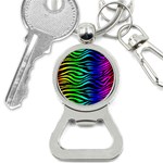 Rainbow Zebra Bottle Opener Key Chain