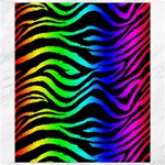 Rainbow Zebra Canvas 8  x 10 