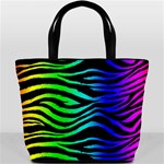 Rainbow Zebra Bucket Bag