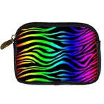 Rainbow Zebra Digital Camera Leather Case