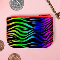 Rainbow Zebra Mini Coin Purse from ArtsNow.com Back
