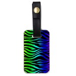Rainbow Zebra Luggage Tag (one side)