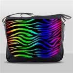 Rainbow Zebra Messenger Bag