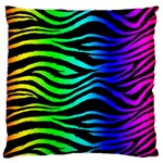 Rainbow Zebra Large Cushion Case (One Side)