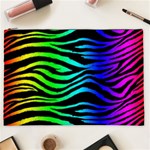 Rainbow Zebra Cosmetic Bag (XXL)