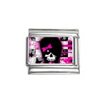 Scene Kid Girl Skull Italian Charm (9mm)