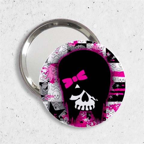 Scene Kid Girl Skull 2.25  Handbag Mirror from ArtsNow.com Front