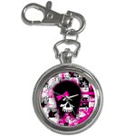 Scene Kid Girl Skull Key Chain Watch