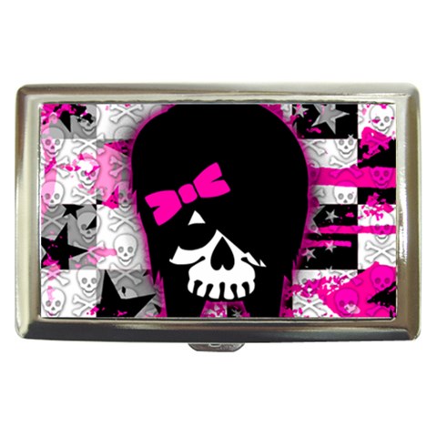 Scene Kid Girl Skull Cigarette Money Case from ArtsNow.com Front
