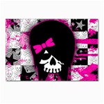 Scene Kid Girl Skull Postcards 5  x 7  (Pkg of 10)