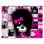 Scene Kid Girl Skull Jigsaw Puzzle (Rectangular)