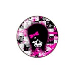 Scene Kid Girl Skull Hat Clip Ball Marker