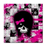 Scene Kid Girl Skull Face Towel