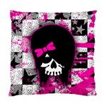 Scene Kid Girl Skull Cushion Case (One Side)