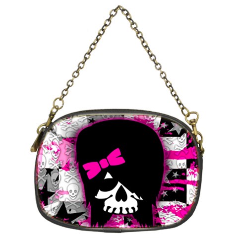 Scene Kid Girl Skull Chain Purse (Two Sides) from ArtsNow.com Front