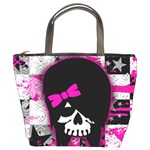 Scene Kid Girl Skull Bucket Bag