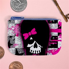 Scene Kid Girl Skull Mini Coin Purse from ArtsNow.com Front