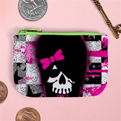 Scene Kid Girl Skull Mini Coin Purse from ArtsNow.com Front