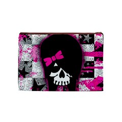 Scene Kid Girl Skull Cosmetic Bag (Medium) from ArtsNow.com Front