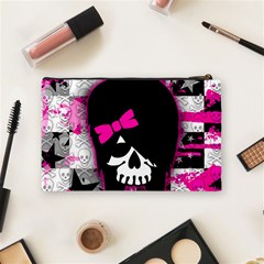 Scene Kid Girl Skull Cosmetic Bag (Medium) from ArtsNow.com Back