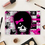 Scene Kid Girl Skull Cosmetic Bag (Large)