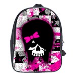 Scene Kid Girl Skull School Bag (Large)