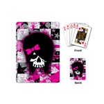 Scene Kid Girl Skull Playing Cards (Mini)