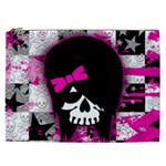 Scene Kid Girl Skull Cosmetic Bag (XXL)