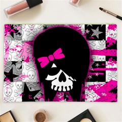 Scene Kid Girl Skull Cosmetic Bag (XXL) from ArtsNow.com Back