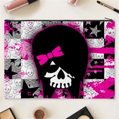 Scene Kid Girl Skull Cosmetic Bag (XXXL) from ArtsNow.com Back