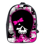 Scene Kid Girl Skull School Bag (XL)