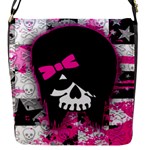 Scene Kid Girl Skull Flap closure messenger bag (Small)