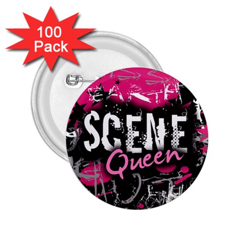 Scene Queen 2.25  Button (100 pack) from ArtsNow.com Front