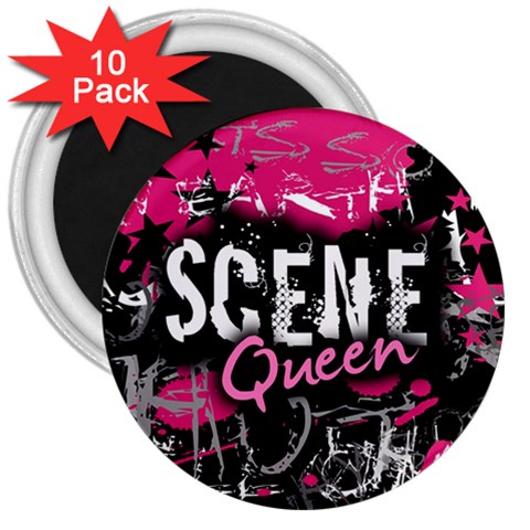 Scene Queen 3  Magnet (10 pack) from ArtsNow.com Front